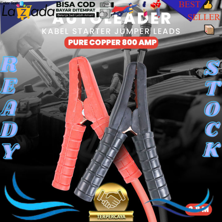 fx store - Kabel starter jumper leads 800 AMP 3meter capitan tembaga