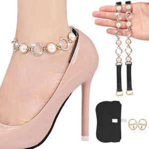 [Free Shipping] Four-Leaf Clover And Daisy-Patterned High-Heeled Boots With A Single-Strap Design Adjustable Laces No Installation Required And An Invisible Strap To Prevent The Heel From Slipping Off