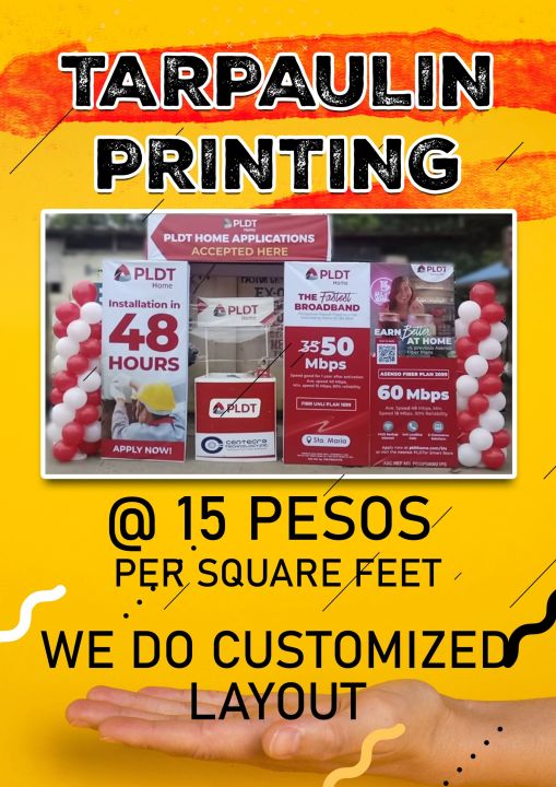 Tarpaulin Printing (Free Layout) | Lazada PH