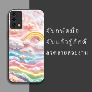 สำหรับ Oppo A74 4G/ Oppo A95 4G เคสศัพท์กันตก Cloud Rainbow บุคลิกภาพทันสมัย