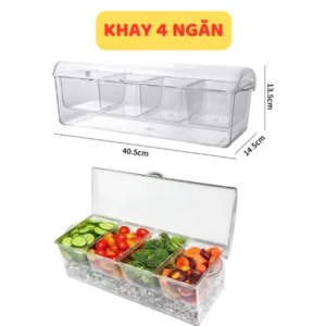 Khay Đựng Gia Vị inox 6 Ngăn 8 Ngăn Inox Cao Cấp Hộp Đựng Gia Vị Inox An Toàn Vệ Sinh Thực Phẩm