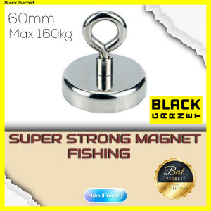 Magnet Kuat Pencari Harta MAGNET FISHING SUPER STRONG Neodymium Premium Diameter 75mm 60mm 48mm 36mm 25mm 20mm Max 250kg Gantungan Magnet - Tahan Air Anti Karat