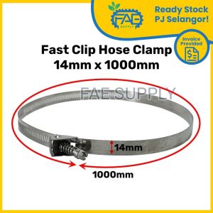 Fast Clip Hose Clamp Clip kunci pipe 14mm Stainless Steel Tri Clamp Adjustable Fuel Line Pipe radiator Fastener