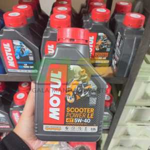 MOTUL Scooter Power LE 5w40 800ml Oli Motor Matic Beat Mio Scoopy Vario Full Synthetic Oil 0.8L