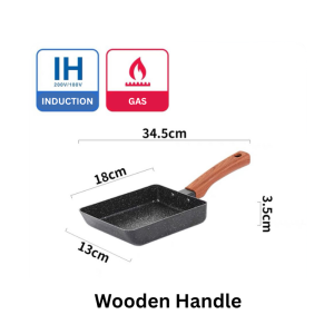 ★IMP HOUSE★Non Stick Japanese Omelette Pan Tamagoyaki Egg Pan Egg Roll Pan Induction Friendly