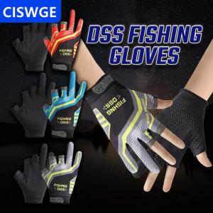 [COD] CISWGE Fishing Gloves Fishing Routes Sun Protection Anti Slip Ice Silk Breathable Thin Gloves
