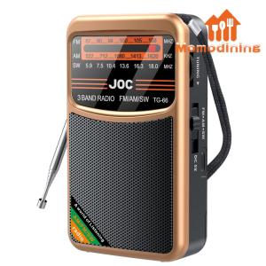[Momodining] วิทยุวงดนตรีเต็มขนาดเล็กพร้อมช่องรับสัญญาณเอฟเอ็มเอเอ็ม SW ขนาดกะทัดรัดพกพาสำหรับผู้สูงอายุและกิจกรรมกลางแจ้ง