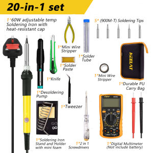 KEELAT Cordless Electric Soldering Iron Welding Adjustable Temperature Electric Soldering Iron LED Digital Household DIY Soldering Tin Hot Pencil Tool