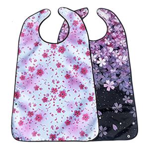 2 Pack Adult Bib Waterproof Spill Proof Design Clothing Protector Lightweight Foldable For Mealtime Mess Protection