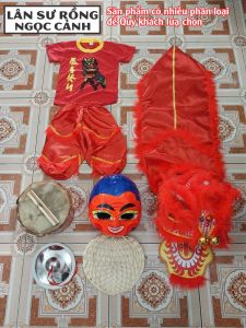 Combo Đầu múa lân cho bé từ 2 đến 10 tuổi