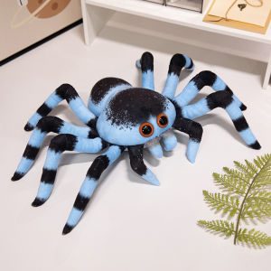 JOJO CASTLE 3D Printing Spider Plush Toy 20/30cm Simulation Black Spider Jumping Spider Doll Crawling Pet Doll Stuffed Wild Animal Home Decor Kid Gift