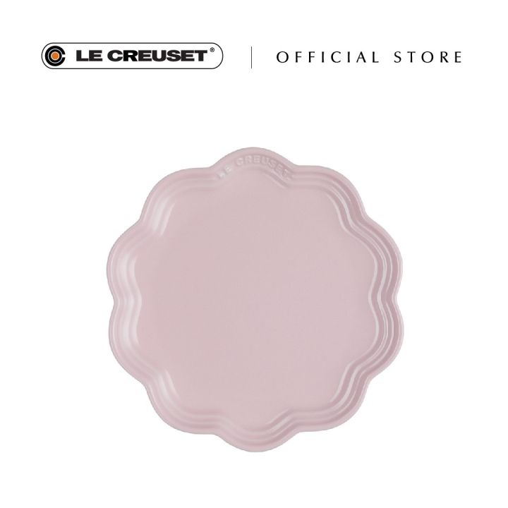 Le Creuset Stoneware Frill Plate 22cm Lazada Singapore