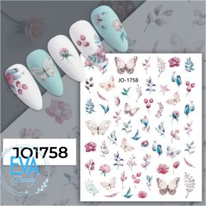 Miếng Dán Móng Tay 3D Chủ Đề Hoa Nghệ Thuật Flower Abstract Colecction JO1756 / JO1757 / JO1758 / JO1759 / JO1760