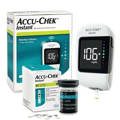 Máy đo đường huyết Accu Chek Instant - Kèm 25 que