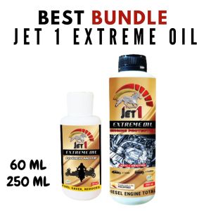 DLS -Jet 1 Extreme Oil Engine Protector & Additive Enhancer & Treatment(BUNDLE of 60ml/250ml)Power Booster/Anti Friction