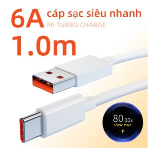 Bộ sạc 120W cho Xiaomi Mi Turbo Charge sạc siêu nhanh dùng cho Xiaomi redmi poco Bảo hành 6 tháng lỗi 1 đổi 1