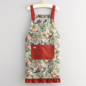 OWMXZL Nông thôn Tạp dề nhà bếp Chống thấm nước Chống bám bẩn Tạp dề nấu ăn và làm bánh Hiện đại Chống dầu Quần áo làm việc trong ngành dịch vụ ăn uống dành cho phụ nữ