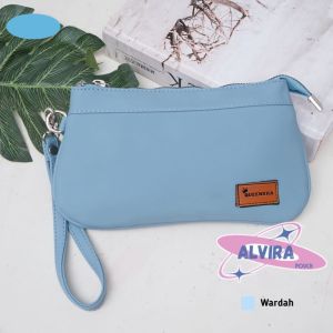 Pouch Alvira By Queensha Dompet Wanita Terbaru Dompet hp Simple Bisa Masuk uang