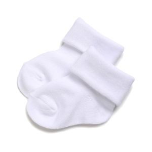 12Pairs White Baby Cotton Socks White Baptism Socks