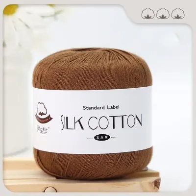 ZEIIE 50g/PC Silk Lace Cotton DIY Soft Cotton Milk Yarn Crochet Thread Knitting Thread