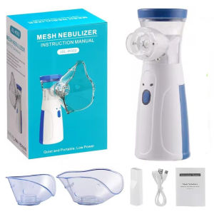 Convenient Small Size Portable Health Care Asthma Nebulizer Machine for Kids Adult Inhaler Spray Inhaler Mesh Asthma Atomizer for Sore Throat & Cold & Cough & Rhinitis & Bronchitis Nebulizer Atomization Machine at Home