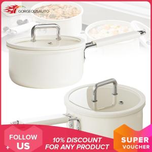 White Ceramic Nonstick Saucepan Easy To Clean Baby Food Cooking Pot for Restaurant Household Cooking