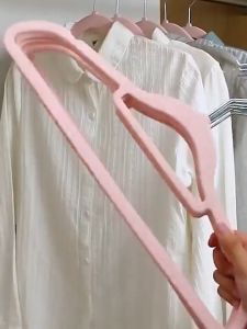 Premium Velvet Hanger Anti Slip Hanger Baju No Trace Clothes Hanger Penyangkut Baju Non Slip Space Saving Wardrobe 衣架