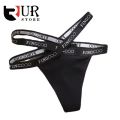 Fingcoo Women Cotton Sexy Panty W/ Cross Letter Waist Underwear Girls G-String. 