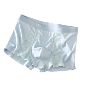 GOOTRADES Flat Pants Mens Boxer Briefs Seamless Thin Underwear for Men Comfortable Mesh Ice Silk Underpants Men