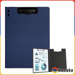 Vacaka A4 Clip File Folder Board Single Clamp / Double Clamp Portable Document Organizer School Office 1PCS