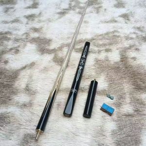 57Inch 19Oz Billiard Cue with 11.5mm Cue Tips English Handmade Snooker Cue Include Extension Handles