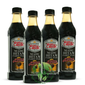 Paket Hemat 4 Pcs Ratu Lebah Madu Hitam Pahit 470gr - Plus Propolis Daun Insulin Sambiloto - Obat Herbal Diabetes Kolesterol Asam Urat