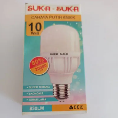 paket 10 pcs bohlam Lampu LED Suka suka 10w sukasuka 10 watt Suka-suka murah berkualitas per 10 pcs