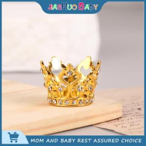 JiaShuo Baby Toy 1 12 Dollhouse Mini Princess Crown Dollhouse Simulation Rhinestone Crowns Small Tiara Dolls House Decoration Accessories
