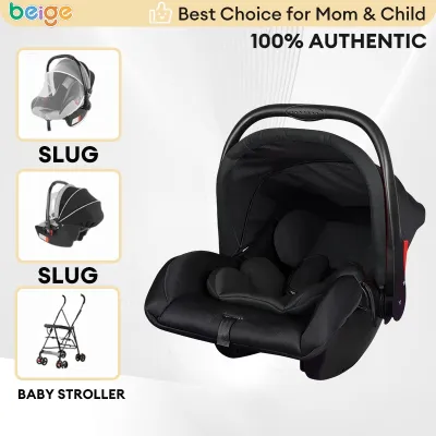 Beige Car seat for baby Lightweight Car Seats 4 in 1with Mosquito 0-3years Toddler Seat Portable Seat