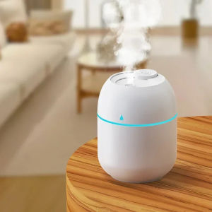 ฮุยไท 220ML เครื่องกระจายกลิ่นหอมขนาดเล็ก USB เครื่องพ่นน้ำมันหอมระเหย เครื่องทำความชื้นอากาศไฟฟ้าพร้อมโคมไฟกลางคืน LED สำหรับบ้านและรถยนต์