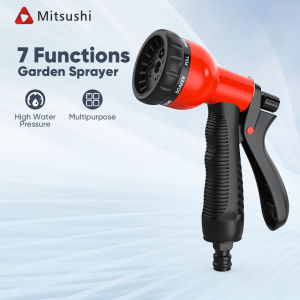 [With 100FT Hose]Mitsushi Garden Magic Hose with Spray Gun Nozzle Hose for Water Water Sprayer 7 Adjustable Expandable Flexible Hose Spray Nozzle Watering Patterns