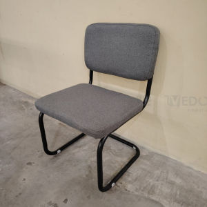 Vedourstyle Modern Upholstered Armless Chairs Office Chair Kerusi Pejabat Study Backrest Chair 办公椅