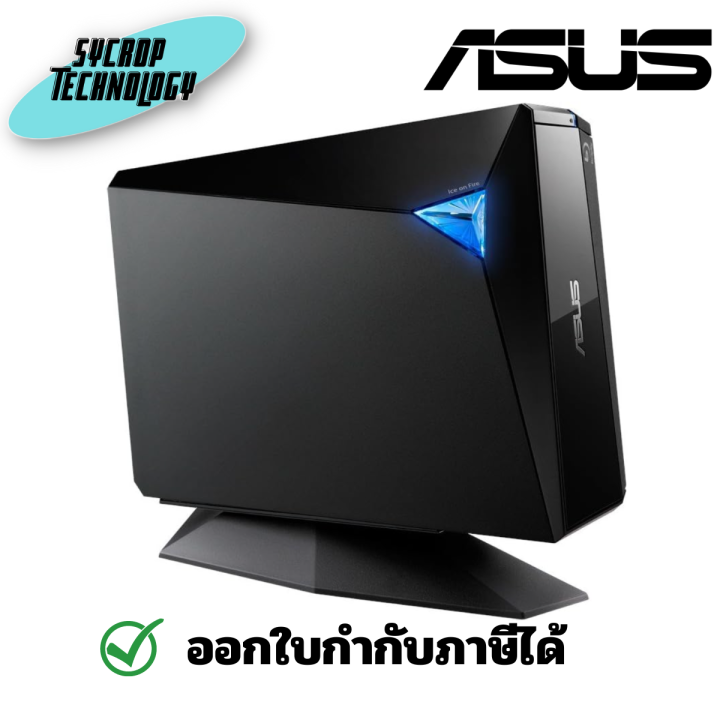 Asus External BluRay Writer Black, BW16D1HU PRO/BLK/G/AS/PDVD ประกัน