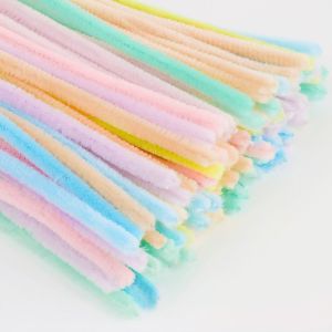 [HCM]Kẽm Nhung Polyester Bọc Sắt Dày 6-8mm Nhiều Màu 100 Sợi Phù Hợp Làm Hoa Trang Trí Handmade-RA888