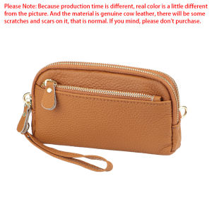 Smart King New Cowhide Ladies Clutch Bag Large Capacity Zipper Phone Purse Fashion Genuine Leather Long Wallet for Women