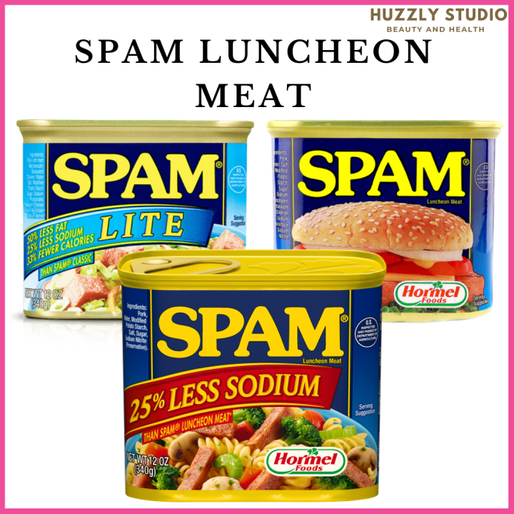 Spam Classic, 25 Less Sodium and Lite US SPAM Luncheon Meat 340g