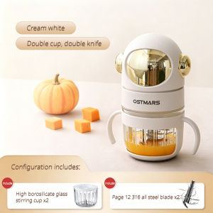 Household Mini Blender Electric - Baby Food Processor & Meat Grinder 300ML | Food Grade Material Kitchen Appliance UK Plug
