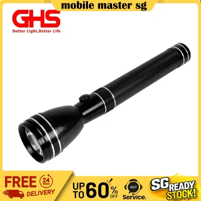GHS DC-70 Japan Rechargeable LED Torch Light with 800m Long-Range Beam Aluminum Alloy Body