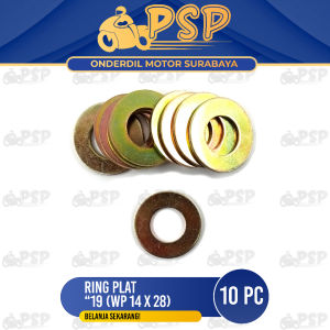 Ring Plat "19 (WP 14 X 28) Harga Per Pak Isi 10 - Reng Plate Pelat Washer Kunci 19 Diameter 14mm x