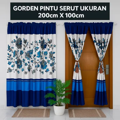 Gorden Serut Pintu- Serut jendela Ukuran 100x200cm