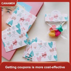 【CANAMEK】 100 cái lốc có thể gập lại bao bì thẻ giấy đầy màu sắc hoa thẻ cho handmade trang sức bán lẻ treo tag hoa hiển thị các tông