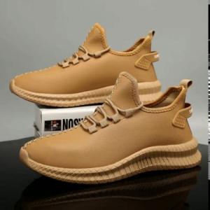 Big Size 40-47 Men Running Shoes Super Light Waterproof Leather Workout Sneakers Male Leisure Trainers Fashion Athletic Sport Shoes Jogging Walking Footwear Black White Brown Green