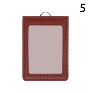 【COD&Ready Stock】PU Leather Name Badge Holder Work Card Holders With Retractable Lanyard Bank Credit Card