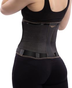 Copper Fit Core Shaper Supports Back and Shapes Waist Copper Infused Beige & Charcoal